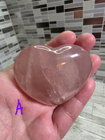 Load image into Gallery viewer, Rose Quartz Heart Palm Stone
