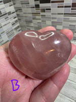 Load image into Gallery viewer, Rose Quartz Heart Palm Stone
