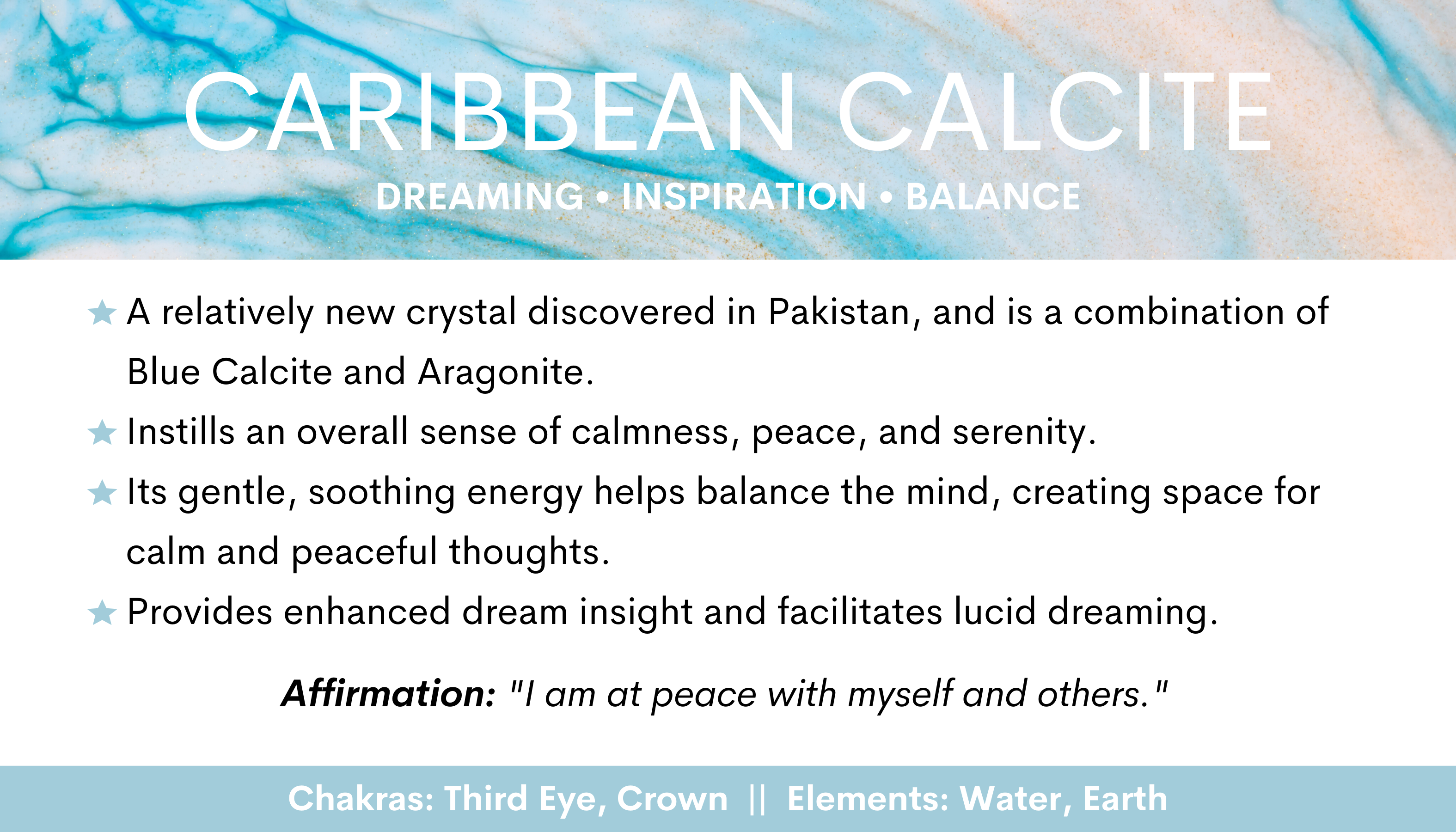 Caribbean Calcite Statement Piece