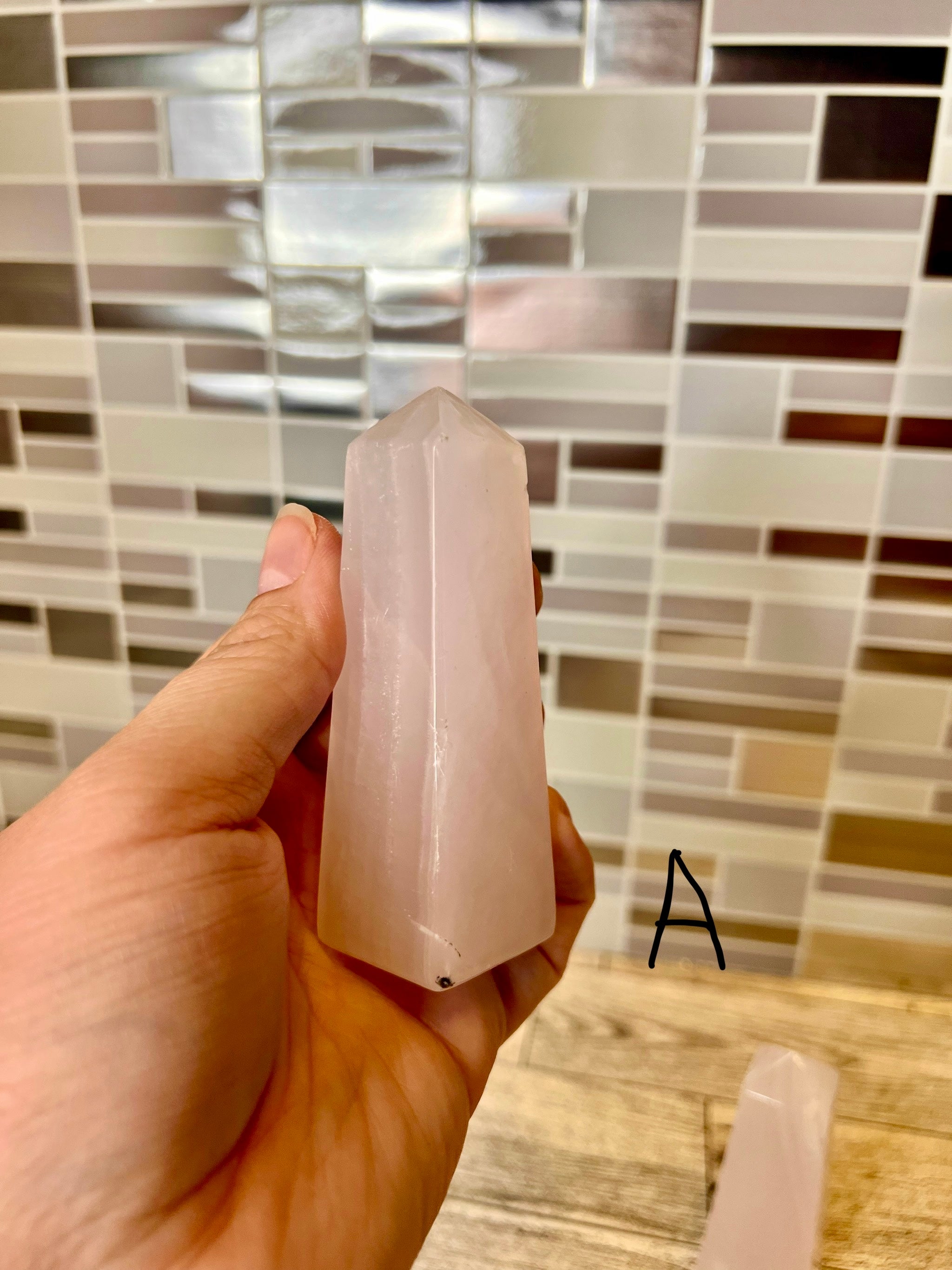 Pink Calcite Tower