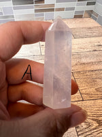 Load image into Gallery viewer, Aura Rose Quartz Tower
