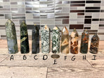 Load image into Gallery viewer, Moss Agate Tower
