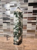 Load image into Gallery viewer, Moss Agate Tower
