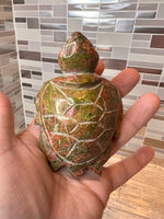Load image into Gallery viewer, Unakite Turtle
