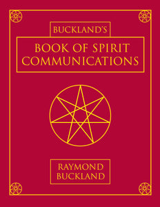 Buckland's Book of Spirit Communications