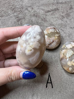 Load image into Gallery viewer, Flower Agate Palm Stones
