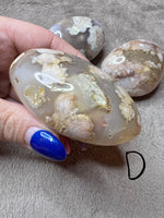 Load image into Gallery viewer, Flower Agate Palm Stones
