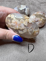 Load image into Gallery viewer, Flower Agate Palm Stones
